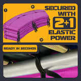 Trampoline Pad Replacement 14 FT Trampoline Replacement Safety Pad 14FT Trampoline Spring Cover Waterproof UV Resistant Tear Resistant Surround Spring Foam Cover Round Frame No Holes for Pole Rainbow ULTRAPOWER SPORTS