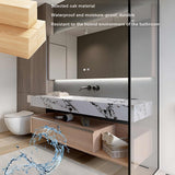 ZGNBSD Bathroom Vanity with Sink - Modern Floating Bathroom Vanity with Drawers & LED Smart Defog Mirror Cabinet - Solid Wood Bathroom Vanity - Wall Mount (A, 60 in) ZGNBSD