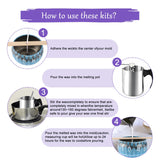 ECLHTLNY Candle Making Kit,Complete Sets, Contains Soy Wax, Exquisite Jars,DIY Candle Making Kit for Beginners and Adults, Christma's Day Gift,Valentine's Day Gift ECLHTLNY
