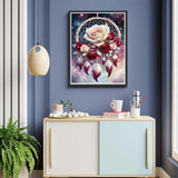 Skyboda Dreamcatcher Net Diamond Painting Kits for Adults, DIY Diamond Art Kits Full Round Drill Gem Art Diamond Crafts for Home Wall Art Decor 12×16inch Skyboda