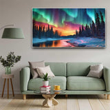 OFRKE Diamond Painting Kits for Adults,Large Aurora Diamond Art Painting for Beginners, Diamond Round 5D Full Drill Paint with Diamonds Pictures Gem Art Painting Kits DIY Crafts Kits 28X16in OFRKE