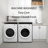 Mattress Topper King for Back Pain, Extra Thick Mattress Pad Cover, Plush Pillow Top, Deep Elastic Pocket, White CHOPINMOON