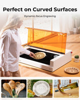 xTool S1 Laser Engraver Kit, Class 1 Laser Engraver and Cutter with Smart Air Aisst and Honeycomb Panel, Auto-Focus Laser Machine 10W Enclosed Laser Engraving Machine for Home Crafts xTool