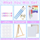 MXCFZX Flowers Paint by Numbers kit for Adults/Beginner (with Framed) - Hummingbird and Sunflower Small Easy Acrylic Paint by Number Kits on Advanced Canvas 12x16 in, Paint Crafts for Home Decor MXCFZX