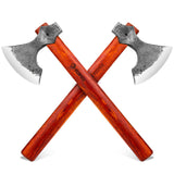 NedFoss 16" Champion Throwing Axe Set, 2 Pack Throwing Axes and Tomahawks with 1065 High Carbon Steel & Wooden Handle, Perfect for Axe Throwing Game, Recreation and Competition, Gift for Men NedFoss