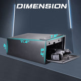 SOULYI Digital Gun Safe For Pistols With Two Quick Access,Handgun Safe With Pop Up Door,Safety Device With Keypad Storing Firearms Ammunition Money Valuables For Home Cabinet Car Under Bed Use SOULYI