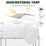 Oranland Chicken Coop Metal Large Chicken Run for Yard Chicken Pen Outdoor Heavy Duty Poultry Cage with Waterproof and Anti-Ultraviolet Cover for Outdoor Farm Use Oranland