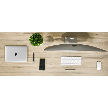 Kaboon 60x24 inches Oak Tabletop, Solid One-Piece Wood Desktop for Sit Stand Desk, Double Desks, L Desk DIY, Rectangular Wood Countertop, Home or Kaboon