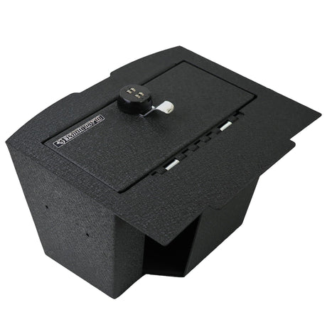 Black Horse Center Console Safe Security Lock Box, Black Gun Box Organizer, with 4 Digit Combination Resettable Lock Compatible with 19-24 Ram1500,2500,3500 Ram 1500 TRX-ASDR03 Black Horse Off Road