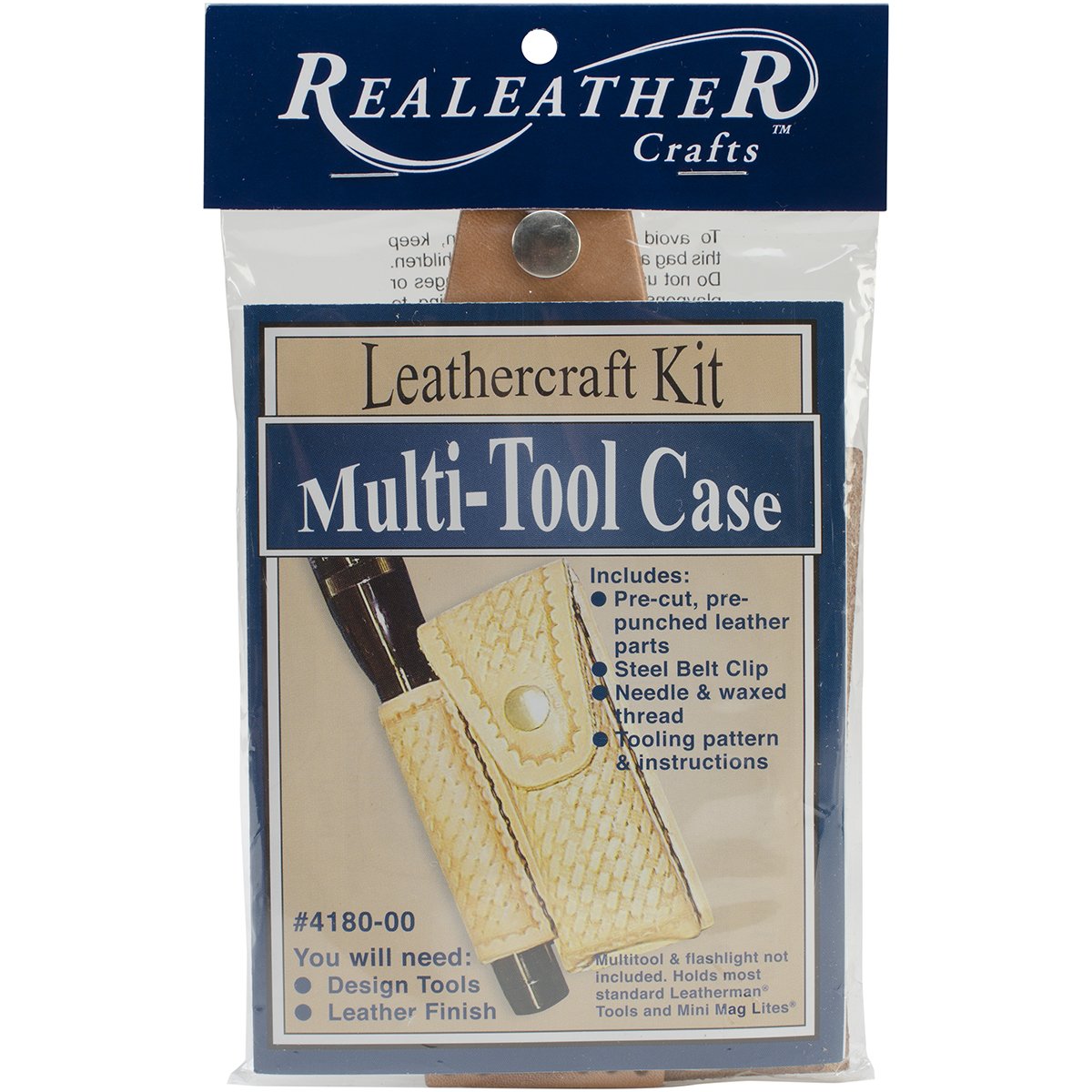 Realeather Crafts Multi, Tool Sheath Kit, Natural Realeather