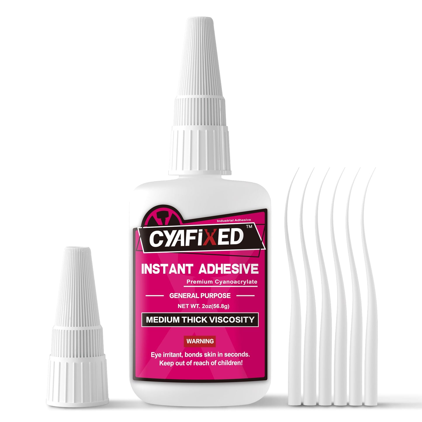 CYAFIXED Strong Cyanoacrylate (CA) Super Glue, Impact Resistant Medium-Thick Viscosity Instant Adhesive, 2 oz. (56.8 Grams) - CA Glue for 3D Printing, Aquascape and Hobby Models