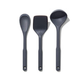OXO Good Grips 3-Piece Silicone Utensil Set,Gray OXO