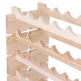 Smartxchoices 96 Bottle Modular Wine Rack Freestanding Floor Wine Holder, Stackable Wine Storage Rack Display Shelves, Solid Wood - Wobble-Free (96 Bottles) Smartxchoices