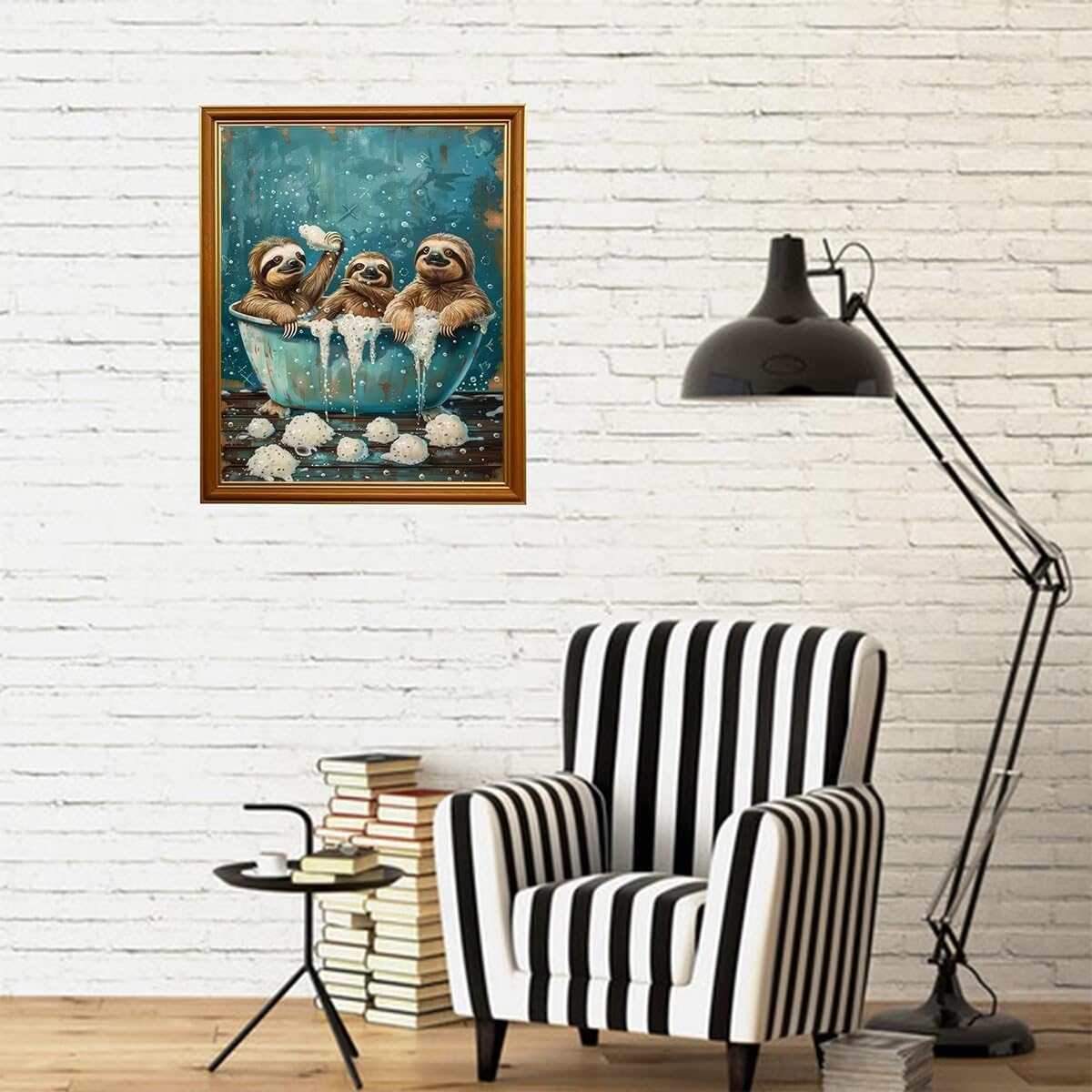 CALUOHO DIY 5D Diamond Craft Painting Kits,Ocean Wave Diamond Art for Adults,Sea Wave Diamond Arts Crafts for Wall Decor Gift 8x12 in CALUOHO