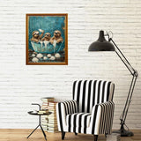 CALUOHO DIY 5D Diamond Craft Painting Kits,Ocean Wave Diamond Art for Adults,Sea Wave Diamond Arts Crafts for Wall Decor Gift 8x12 in CALUOHO