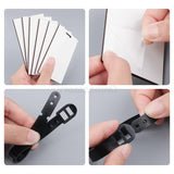 Framendino, 10 Pack Sublimation Blank Luggage Tags with Straps Heat Transfer Double Sided Blank DIY Travel ID Tags Framendino