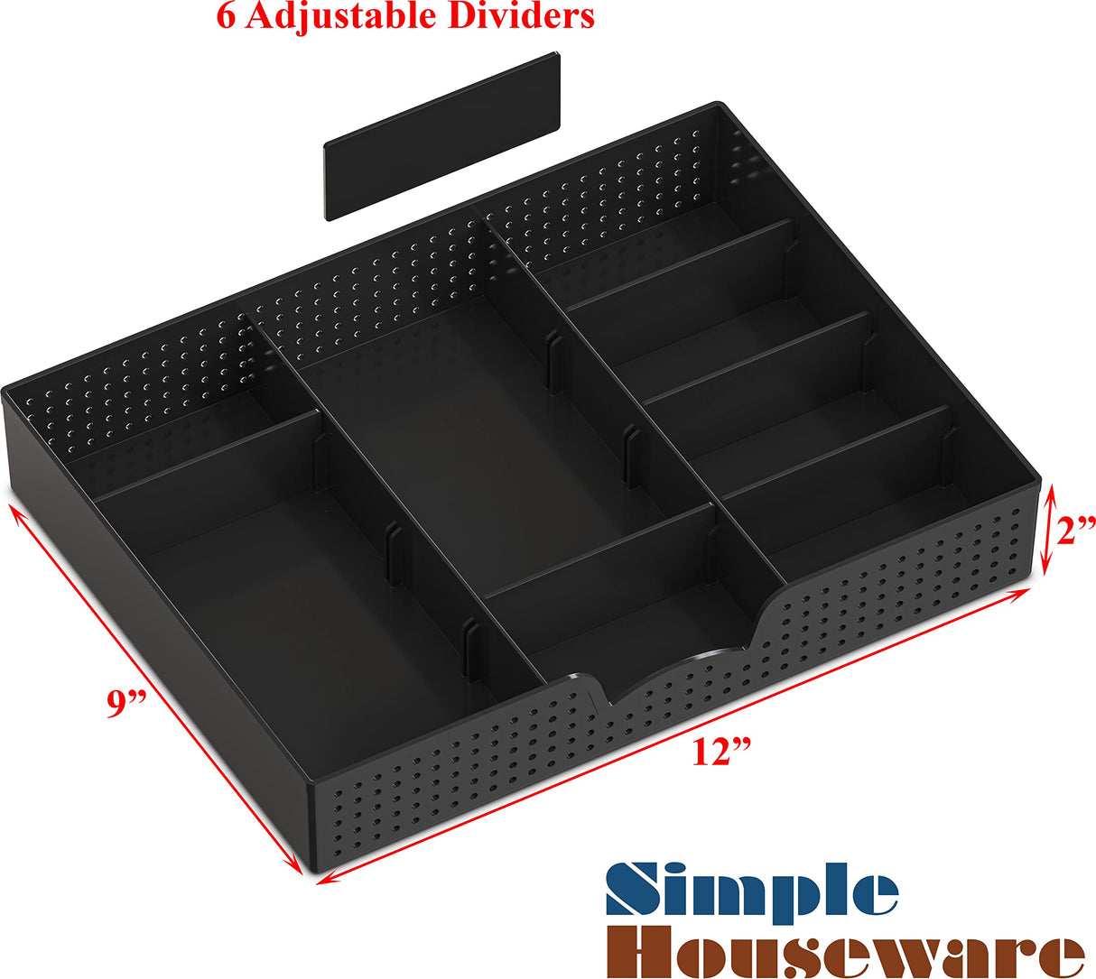 Simple Houseware Desk Monitor Stand Riser with Adjustable Organizer Tray, Rustic Brown Simple Houseware