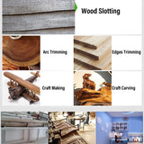 30000 RPM Cordless Compact Router, 6 Speeds, DCB Series 20V Battery, with 800W Brushless Motor, Variable Speed Router, for Woodworking Garosa