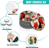 Sublimation Magnet Blanks, 30PCS Sublimation Blank Refrigerator Magnets - Personalized Fridge Magnet Sublimation Blanks Products for Kitchen Office Decorative, 5.5x5.5 cm (Round) Deekypol