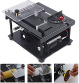 CNCEST Mini Table Saw,Upgrade Version 0-90° angle Sliding Polisher Machine for Woodworking DIY Hobby Model Cutting Bench Saw Household(3000R/Min) CNCEST