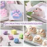 LET'S RESIN Liquid Silicone for Squishy Maker, 140oz Super Soft Flex Rubber for Taba Squishy, Molding Cat's Paw, DIY Decompression Gift LET'S RESIN