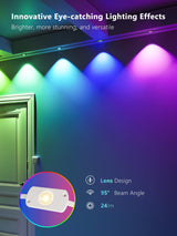 Brizled Permanent Outdoor Lights, 100ft 60 LED RGB Smart Halloween Lights Work with Alexa & Google Home, APP Controlled Permanent Eave Light IP67 Waterproof Smart House Light for Xmas Halloween House Brizled