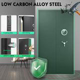 Luzfuego 30-40 Gun Safe, 54" Biometric Gun Safe for Rifles and Shotguns, Large Gun Cabinet for Rifles and Pistols with LCD Keypad & Adjustbale Shelves, Unassembled Rifle Safe for Home Luzfuego