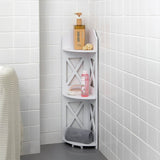 TuoxinEM Corner Shelves for Bathroom Storage, Waterproof Toilet Paper Holder Stand, White TuoxinEM