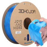 3DHojor TPU Filament 1.75mm TUP95A 3D Printer Filament Flexible Soft 3D Filament 1KG (2.2lbs) fit Most FDM 3D Printers Dimensional Accuracy +/- 0.03 mm-Transparent Blue 3DHoJor