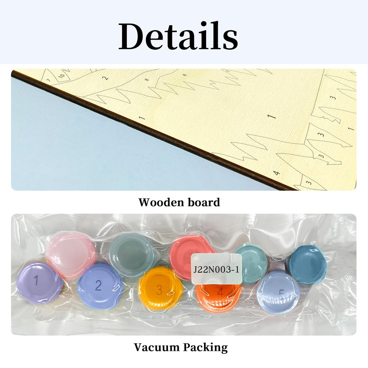 JOOZ 2 Pack Paint by Numbers Kit for Adults, Mountain Paint by Number on Wood Board, DIY Sunset Boho Oil Painting by Numbers Ornaments for Desktop, Easy Adult Paint by Number Kits for Gift 8x8 Inch JOOZ