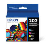 EPSON 202 Claria Ink Standard Capacity Black & Color Cartridge Combo Pack (T202120-BCS) Works with WorkForce WF-2860, Expression XP-5100 Epson