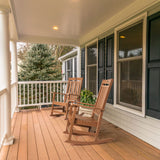 FUNBERRY Patio Rocking Chairs Set of 2,Poly Lumber Rocker,All Weather Rocking Chair Outdoor,High Back Porch Rocker,Cracker Barrel Rocking Chairs for Porch,360lbs FUNBERRY