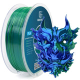 Geeetech 3D Printer Silk PLA Dual Color Filament,Metal-Like Shiny Silk Filament 1.75mm 1kg (2.2lbs) Spool,Dimensional Accuracy +/- 0.03 mm,Silk Blue Green Geeetech