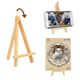 KAAYEE Wooden Puzzles for Adults, 3D Vision Effect Owl Wooden Jigsaw Puzzles, 200pcs Unique Shape Animal Wood Puzzle Adult, 3D Effect Flat Puzzle Birthday Gifts Family Game (M-11.4 * 11.2in) KAAYEE