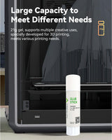 Creality Official 3D Printer Adhesive Glue, Enhanced Adhesion Reduces Warping for Filament on Build Plate, Easy to Clean and Safe PVP Solid 3D Printer Glue Stick for PLA/ABS/PETG/PC/PA/TPU, 1 Pack Creality