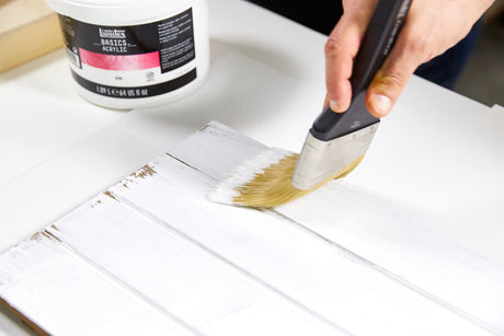 Liquitex BASICS Gesso Surface Prep Medium, 473ml (16-oz) Bottle, White Liquitex