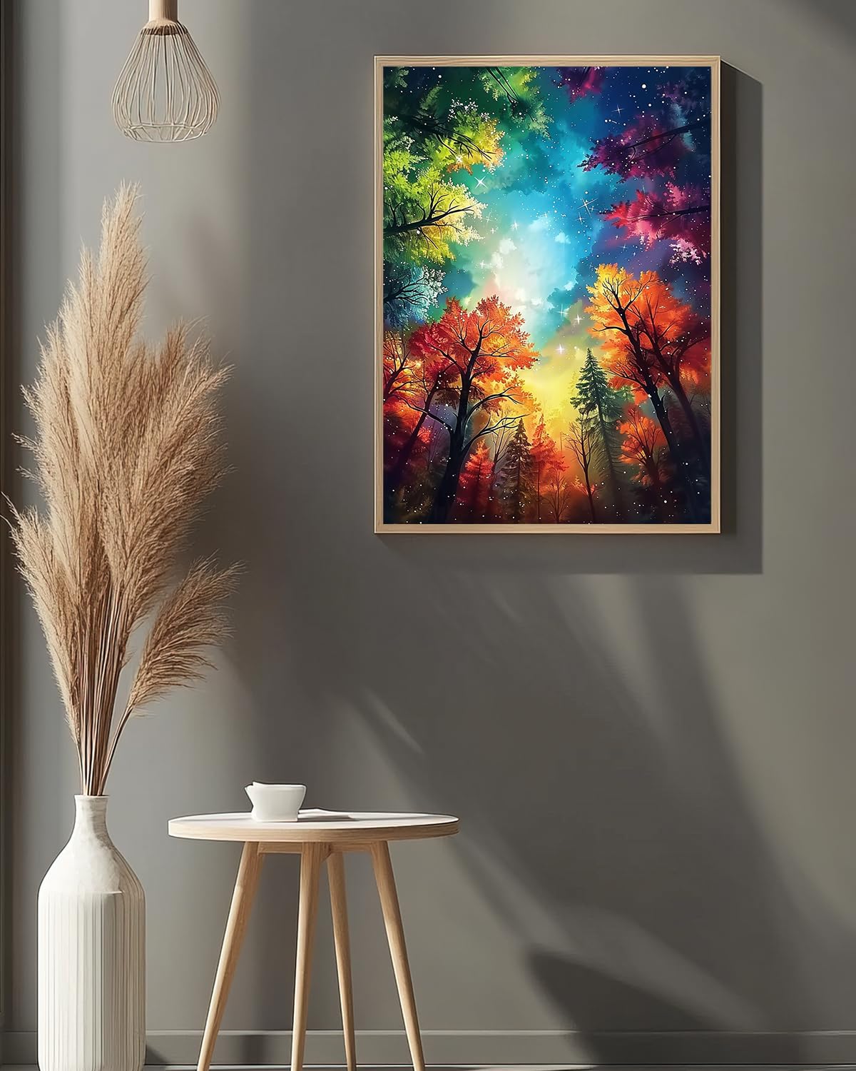 Autumn Landscape Diamond Art Kits for Adults, Crafts 5D Diamond Painting Dot Kit for Adult Beginners, Nature Tree DIY Round Dots Full Drill Diamonds Paintings Arts for Home Wall Decor Gifts 12X16 Inch Luckyrichrui