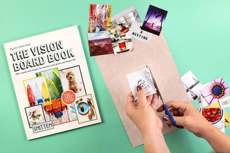 Free Period Press Vision Board Book, 700+ Words & Images in All Categories, for Visualizing Your Life Goals & Dreams, Playful, Stylish Pictures for Collage Making & Scrapbooking (Adult) Free Period Press