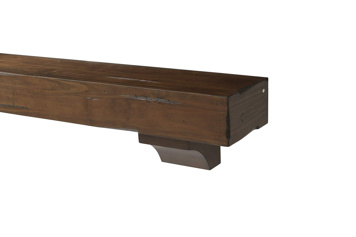 Pearl Mantels 412-60-70 Shenandoah Pine 60-Inch Fireplace Mantel Shelf, Rustic Cherry Pearl Mantels