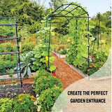 Gardener’s Supply Company Extra Tall Garden Arch Arbor | 80 Inch Tall Titan Squash Tunnel | Lightweight Metal, Trellis Plant Stand for Climbing Vines | Outdoor Lawn Tower & Support Structure Gardener's Supply Company