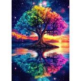 Lxmsja Tree of Life Diamond Art Kits for Adults, Tree DIY Full Drill Diamond Painting Kits for Beginners, 5D Gem Art Crafts for Adults, Home Wall Decor 12x16 inch Lxmsja