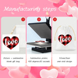 Shappy Sublimation Blank Small Drawstring Bags Candy Gift Bags 4x6'' Muslin Goodies Pouch Reusable Treat Sachet Sack for Valentine's Day Birthday Party Favors DIY Craft Supplies(50 Pieces) Shappy