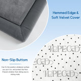 ILPEOD Baby Play Mat 1.2" Thick Memory Foam Nursery Rug Area Rug, 4’11” X 3’28” Yoga Mat Playmat Crawling Mat for Baby,Toddlers, Infants, Kids,Floor Mat Tatami Mat for Living Room with Non-Slip(Grey) ILPEOD