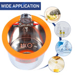 BACOENG 5 Gallon Vacuum Chamber with Pump, Stainless Steel Vacuum Degassing Chamber Kit with 3.6 CFM 1/4 HP Single Stage HVAC Vacuum Pump with Oil BACOENG