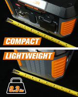 BALDR Portable Power Station, 500W Output, 288Wh Capacity, AC Outlet, USB Ports, Solar Charging Generator for Home Camping Emergency Use.… BALDR