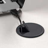 Bush Business Furniture Series A 60W Computer Desk in White Spectrum and Slate, Large Office Table for Home or Professional Workspace Bush Business Furniture