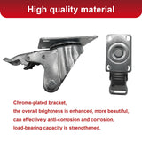 Htudcoue 8 Pcs 4 Inch Heavy Duty Casters, (4 casters Load Capacity 2200 lbs) Lockable Swivel Bearing Caster with Brakes for Workbenches, Shelves, Carts, Etc. Htudcoue
