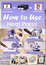 AKEYDIY Heat Press 5 in 1 Heat Press Machine 12x15 inch Swing Away T Shirt Pressing Machine with Digital Control, Multifunction Heat Press Transfer Sublimation Combo for T Shirts Mugs Hat Plate Cap AKEYDIY