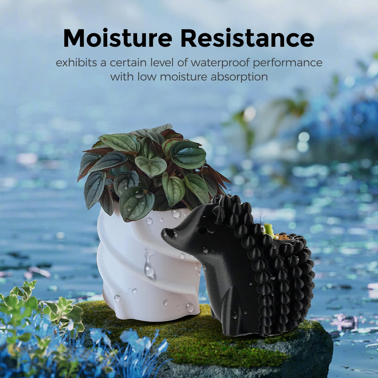 FLASHFORGE PETG Pro Filament 1.75mm Black, 3D Printer Filament 1kg (2.2lbs) Spool, Dimensional Accuracy +/- 0.02mm, 3D Printing Filament for Various Mechanical Parts, Waterproof Parts FLASHFORGE