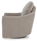 Signature Design by Ashley McBurg Contemporary Swivel Power Recliner with USB Ports, Light Gray Signature Design by Ashley